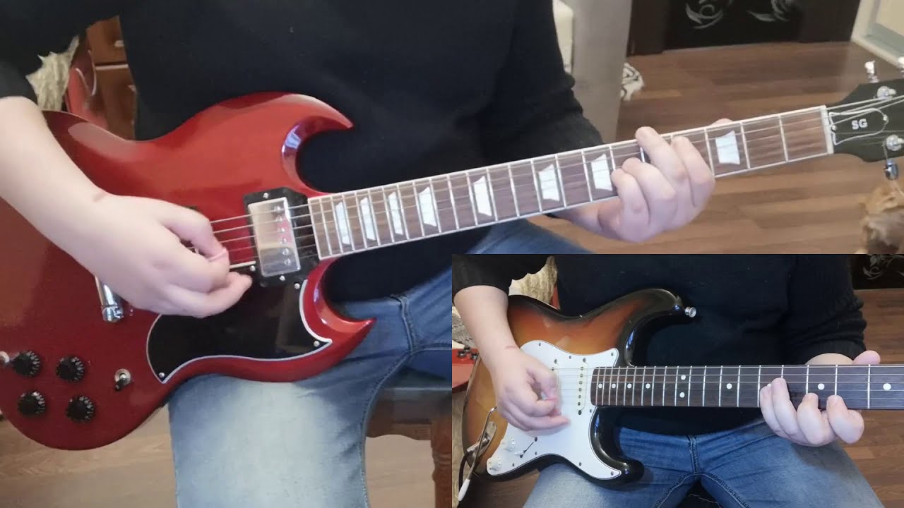 Тараканы! - Тишина это смерть, партия гитары, кавер (guitar cover).