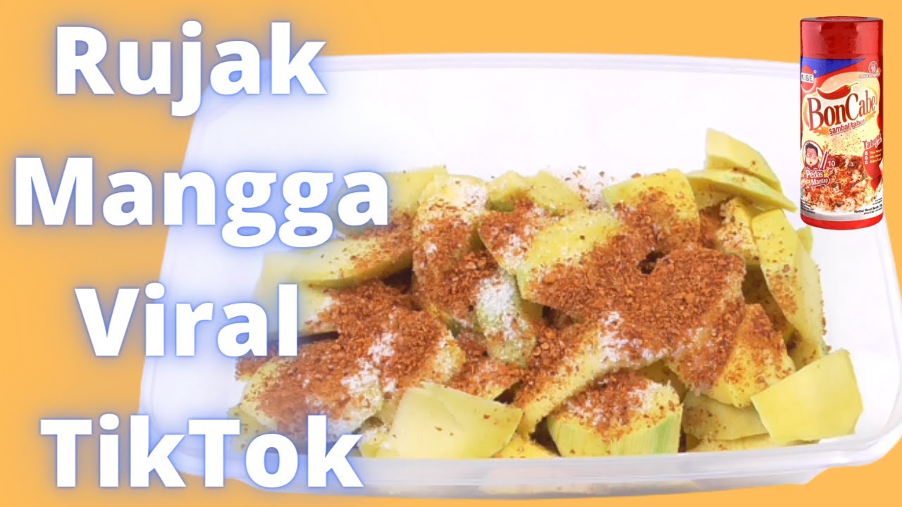 Rujak Mangga Muda Pedas Boncabe yang lagi Viral