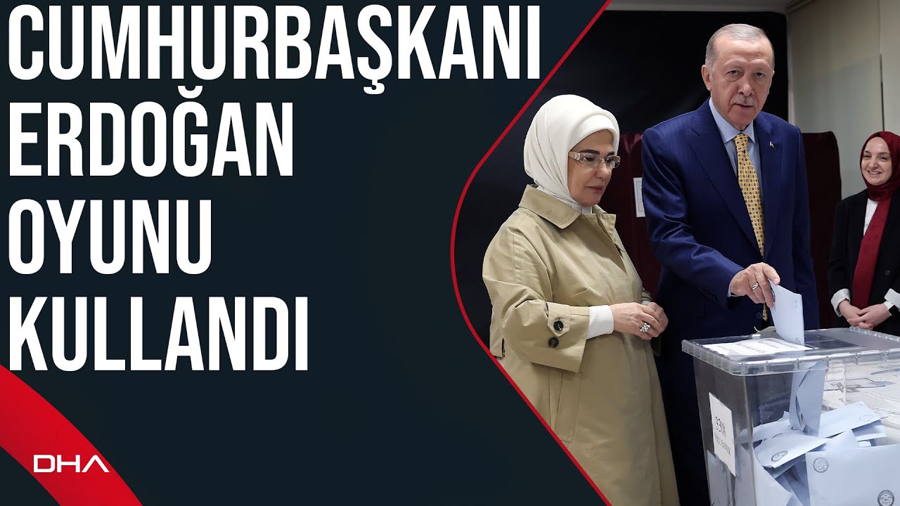 Cumhurbaşkanı Recep Tayyip Erdoğan, Mahalli İdareler Yerel Seçimleri için oyunu kullandı