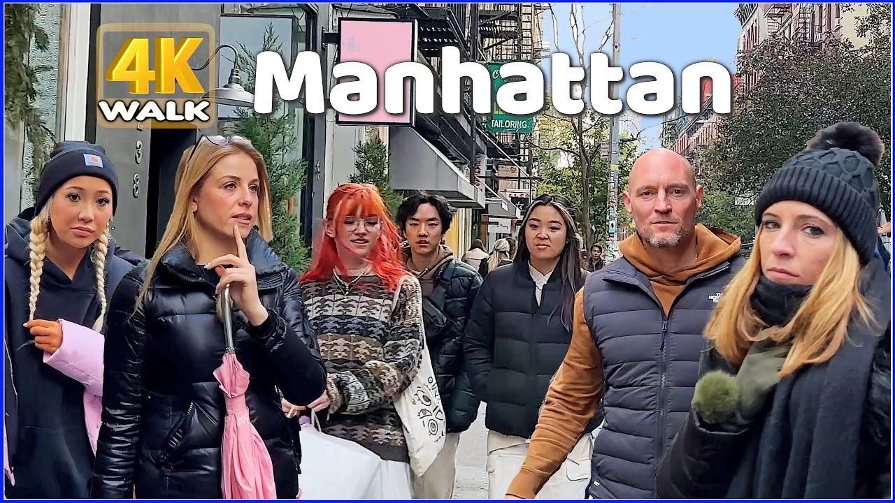 【4K】WALK Manhattan - Soho NEW YORK City NYC USA NY Travel vlog