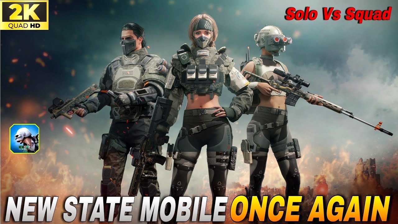 NEW STATE MOBILE ONCE AGAIN | SOLO VS SQUAD | FULL RUSH | ERANGLE 