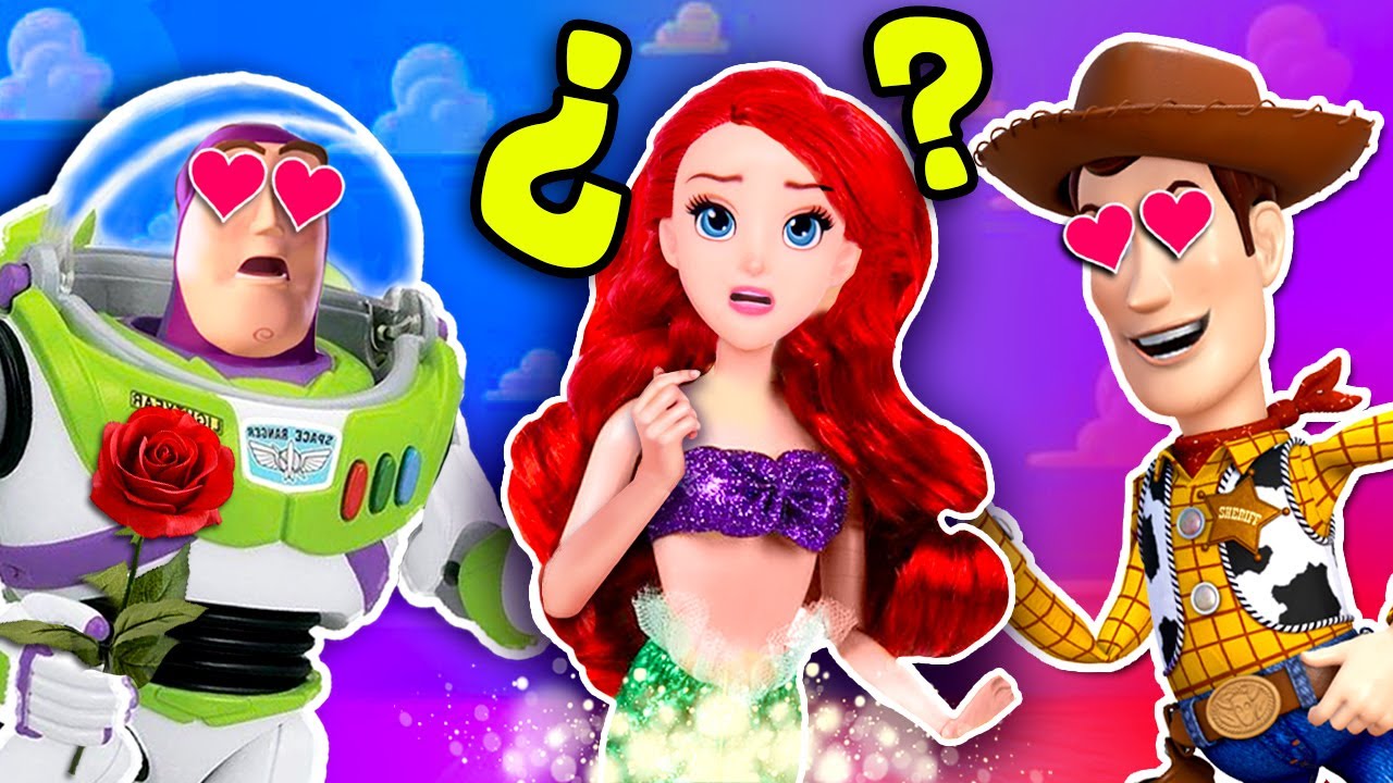 ARIEL llega a TOY STORY 😱🤗WOODY y BUZZ quedan ASOMBRADOS 😍 - Juguetes Fantásticos