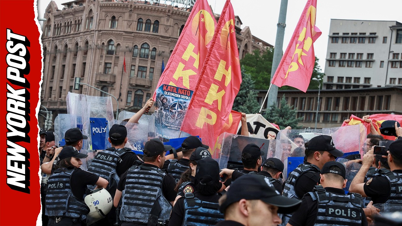 Turkish Police Clash With Protesters Before NATO Summit