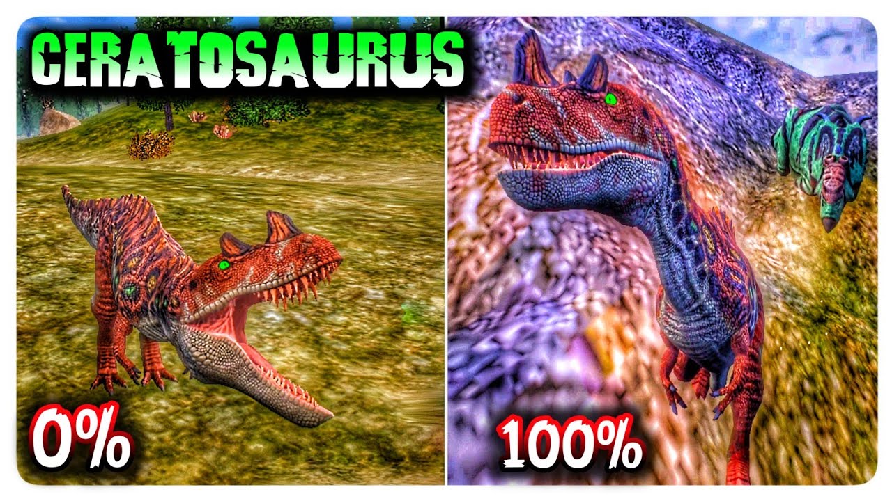 CERATOSAURUS: Del 0% al 100% de crecimiento | The Cursed Isle 🦕🦖