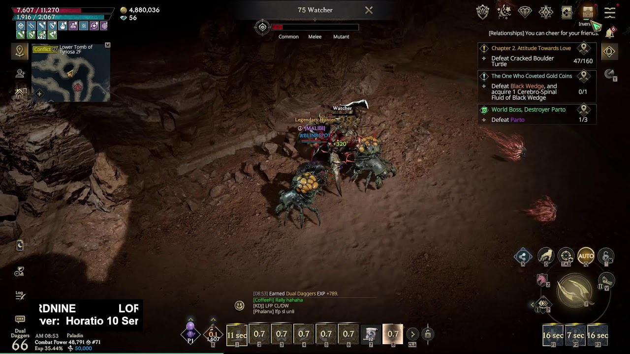Lordnine Dual Dagger POV! daily grind