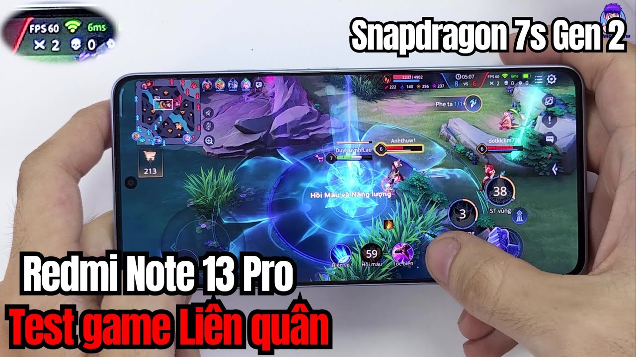 Test game Liên quân Mobile trên Xiaomi Redmi Note 13 Pro 5G | Duy Tech