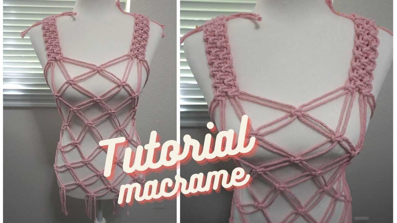 Tutorial: Sa&iacute;da de Praia de Macrame | Rosa