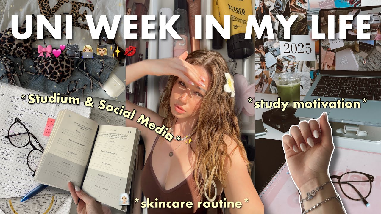 productive uni week in my life VLOG 🎀💞💻 Studium, reisen und Routine