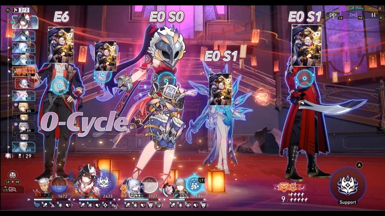 Easy Archer first half 0-Cycle Cocolia + Bronya | MoC 3.8