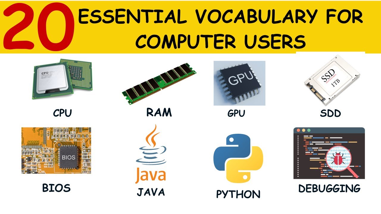 Essential English Vocabulary Words Everyone Should know | Computers