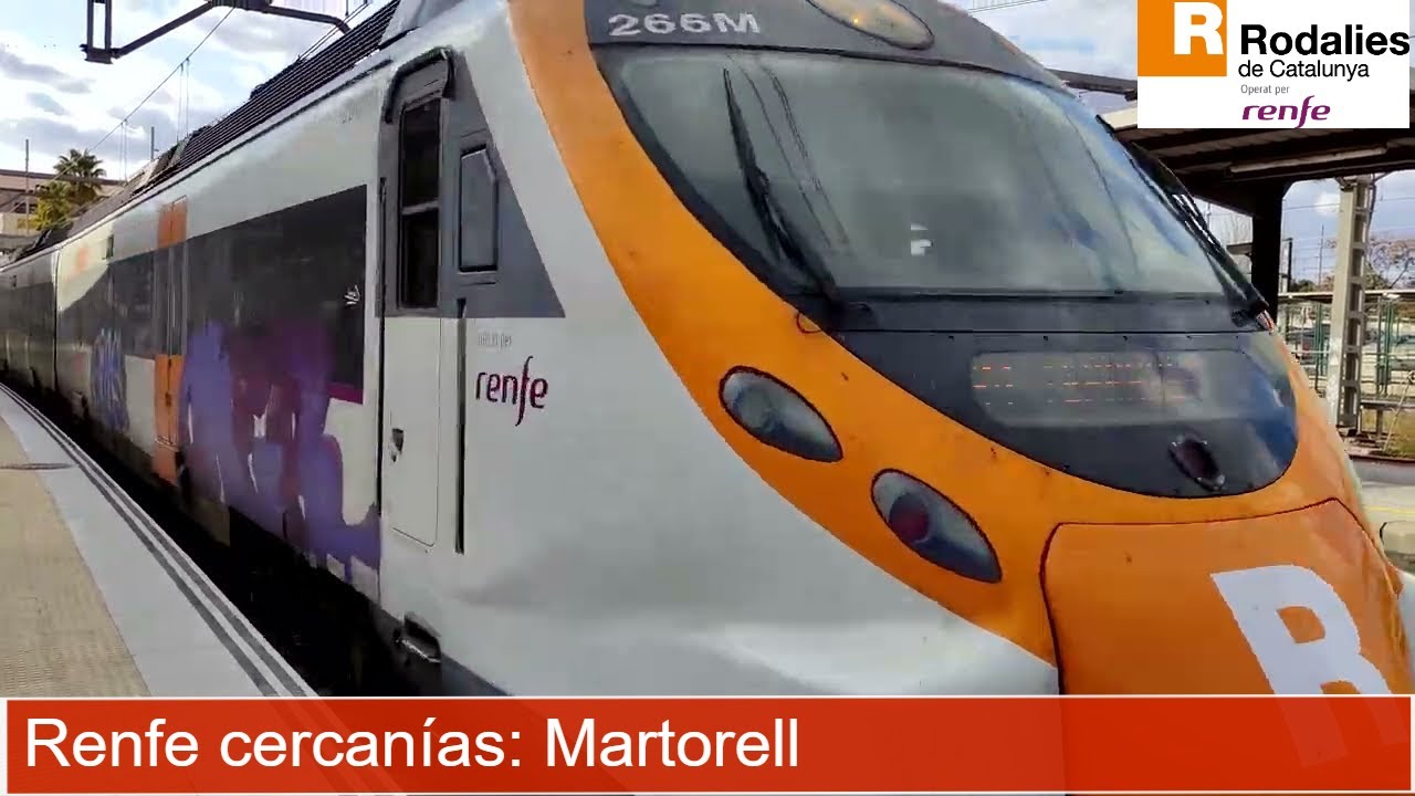Martorell - Rodalies Catalunya - Estación de Renfe. (4K)