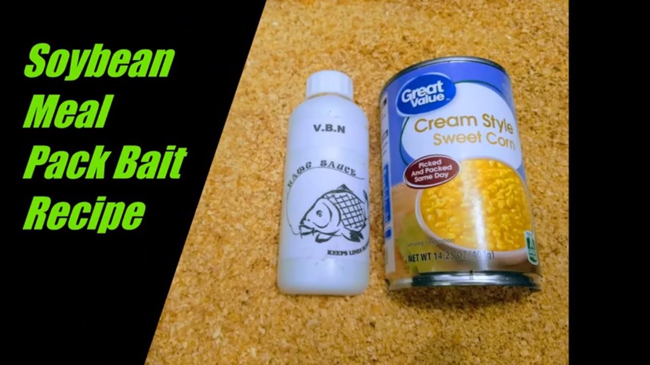 How to make soybean meal pack bait recipe for carp and catfish