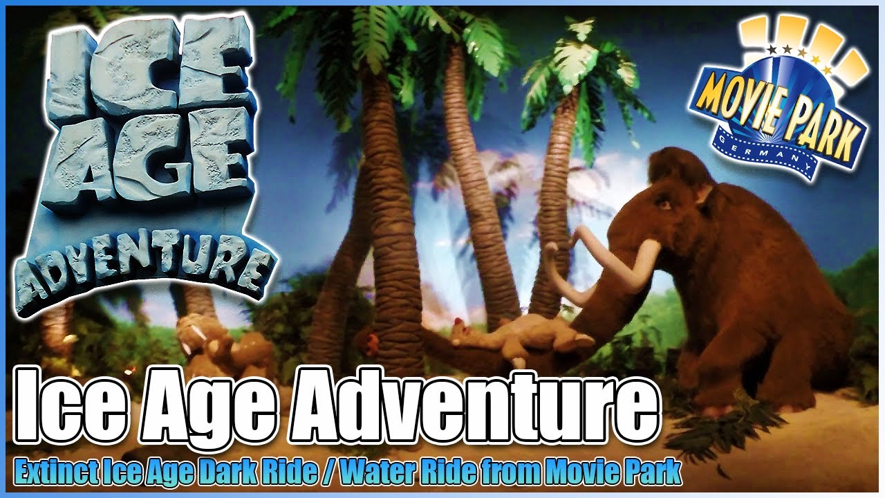 ❄️Ice Age Adventure 🏔️OnRide Dark Water Ride🌊Cue Exit POV🎞️Movie Park Germany🎬Closed Extinct Defunct