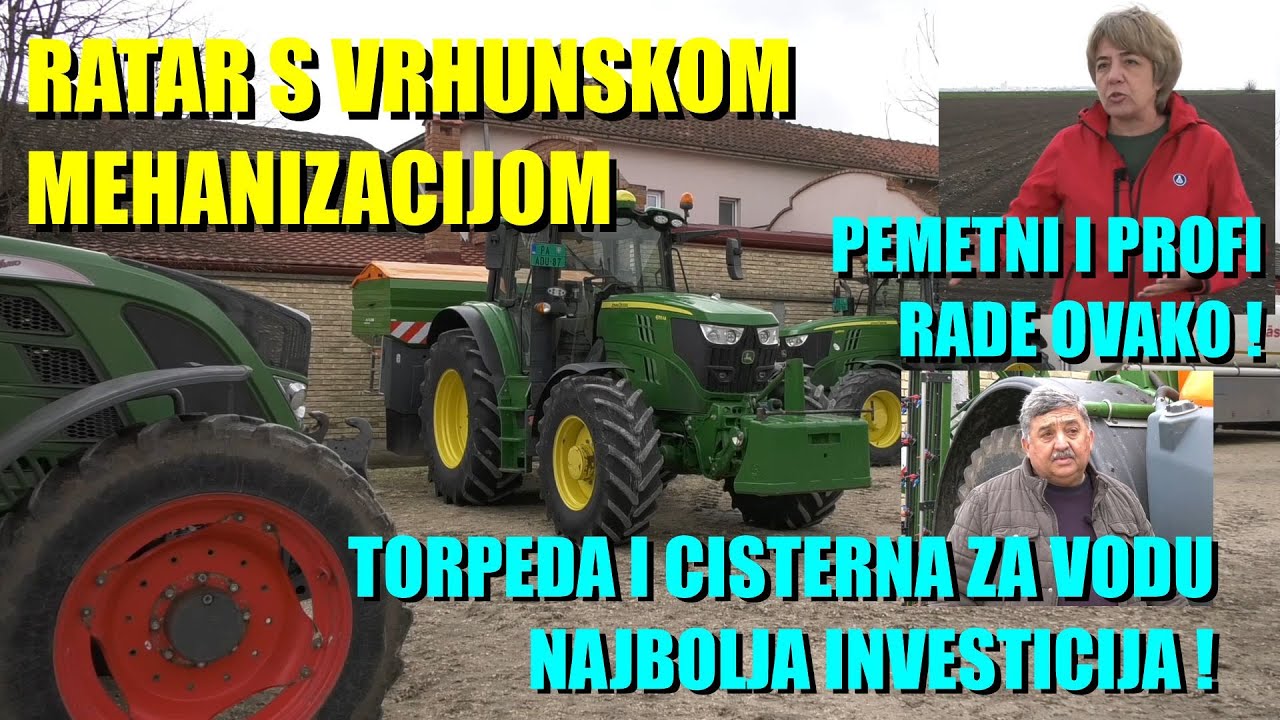 RATAR ZNA ZNANJE ! JOHN DEERE ,FENDT-ali i torpedo-KAKO DA PRSKATE 1000 hektara s JEDNOM PRSKALICOM?
