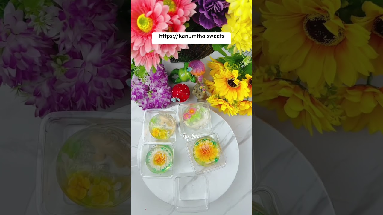 3D jelly art 🌸🌼🌹 #3djellycake #handmade #anniversary #birthday #cake #cakerecipes