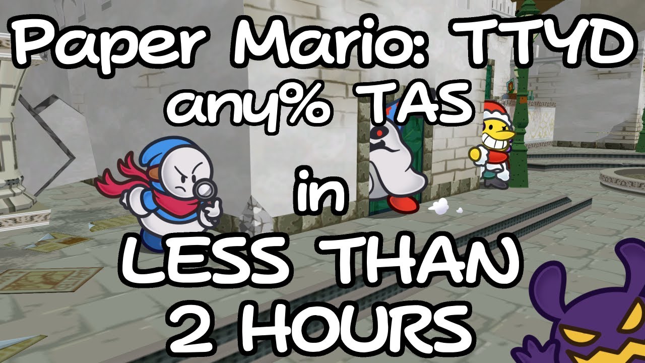 (TAS) Paper Mario: The Thousand-Year Door any% in 1:47:09.03 (Overlay, Commentary)