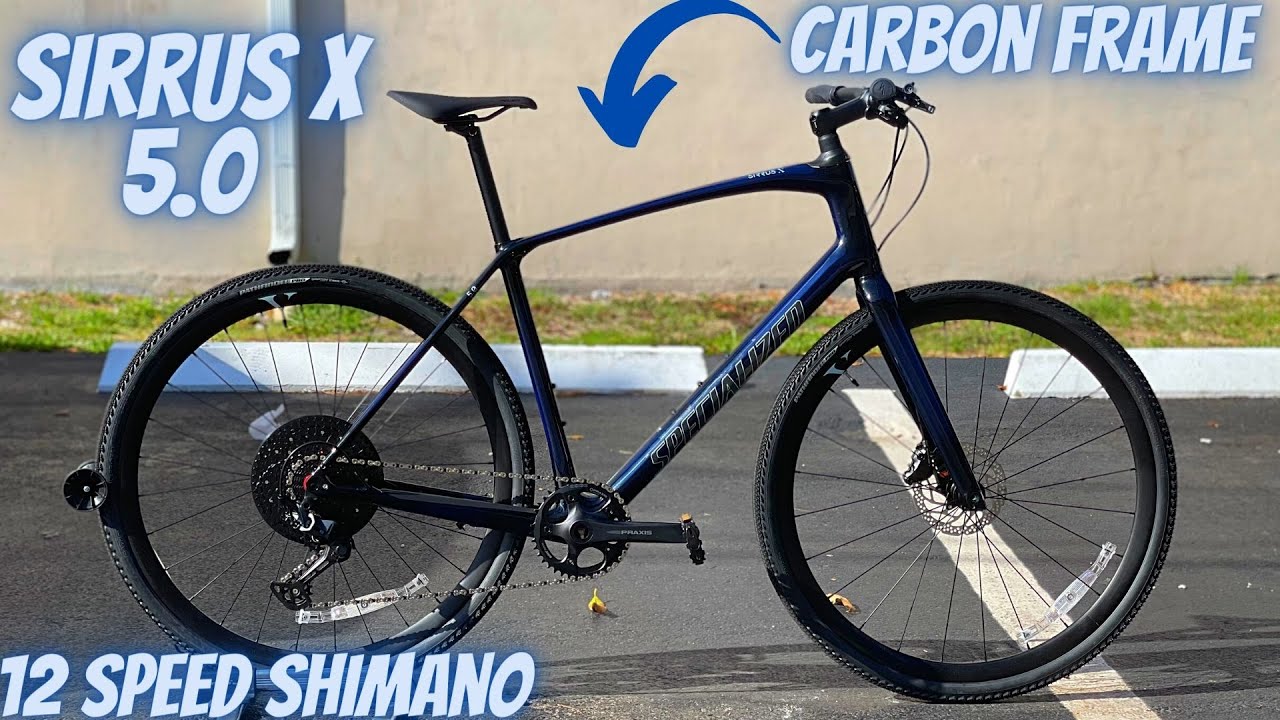 2021 SPECIALIZED SIRRUS X 5.0 *CARBON FIBER* (THE DO IT ALL HYBRID BICYCLE) *12 SPEED SHIMANO!!*