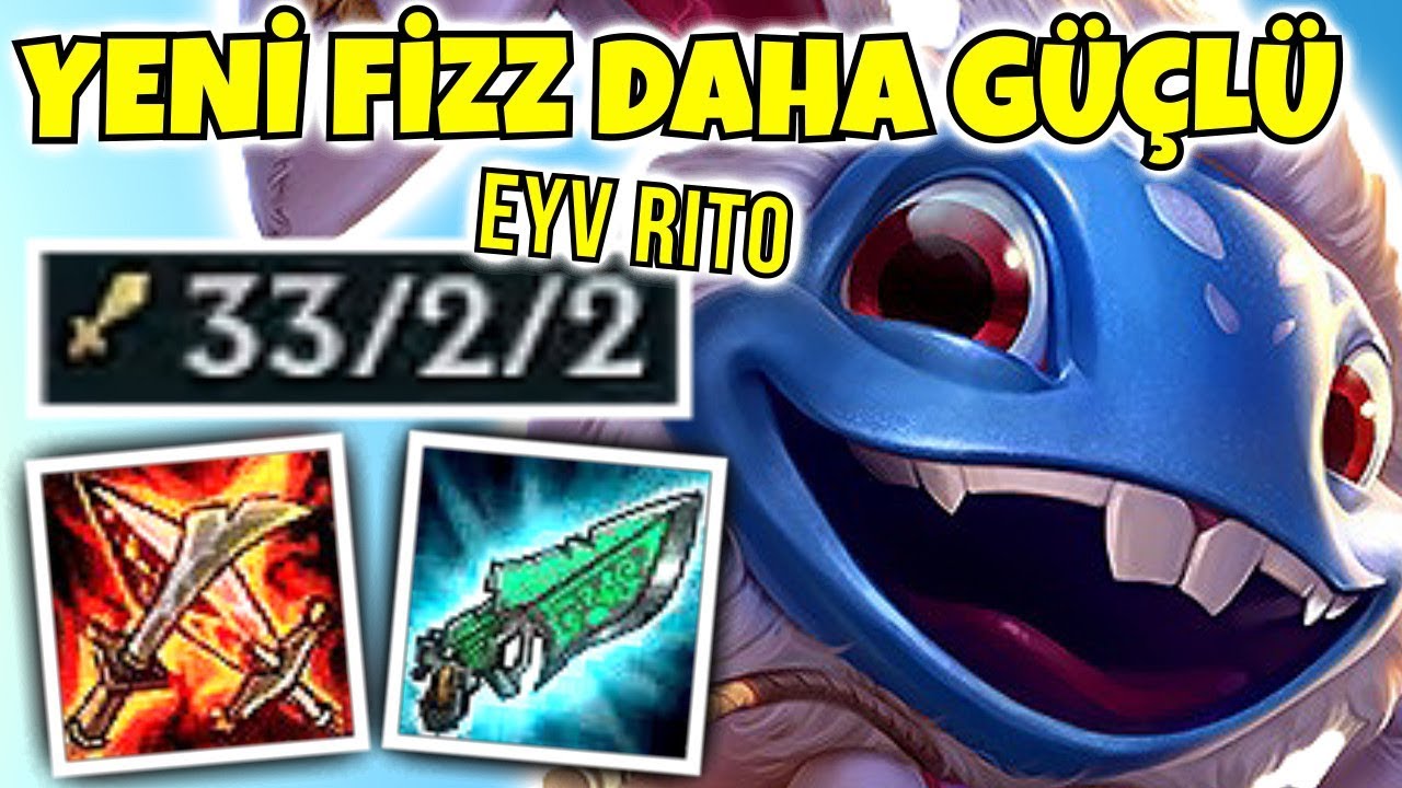 3 LEVELDE TEK ATMAK NEDİR RITO?? YENİ R&Uuml;N VE EŞYA DİZİLİMİ İLE FIZZ DAHA DA G&Uuml;&Ccedil;L&Uuml;!! | KFCEatbox