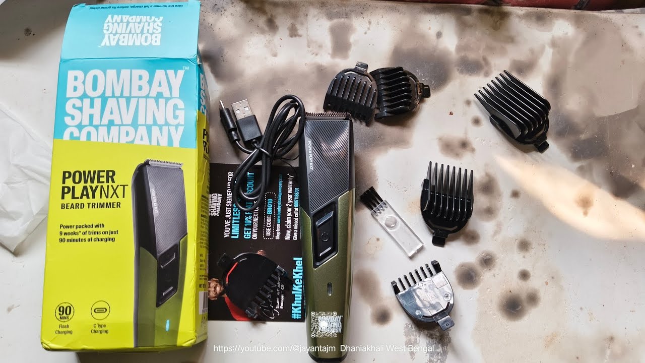 BOMBAY SHAVING COMPANY | POWER PLAY NXT BEARD TRIMMER FOR MEN 