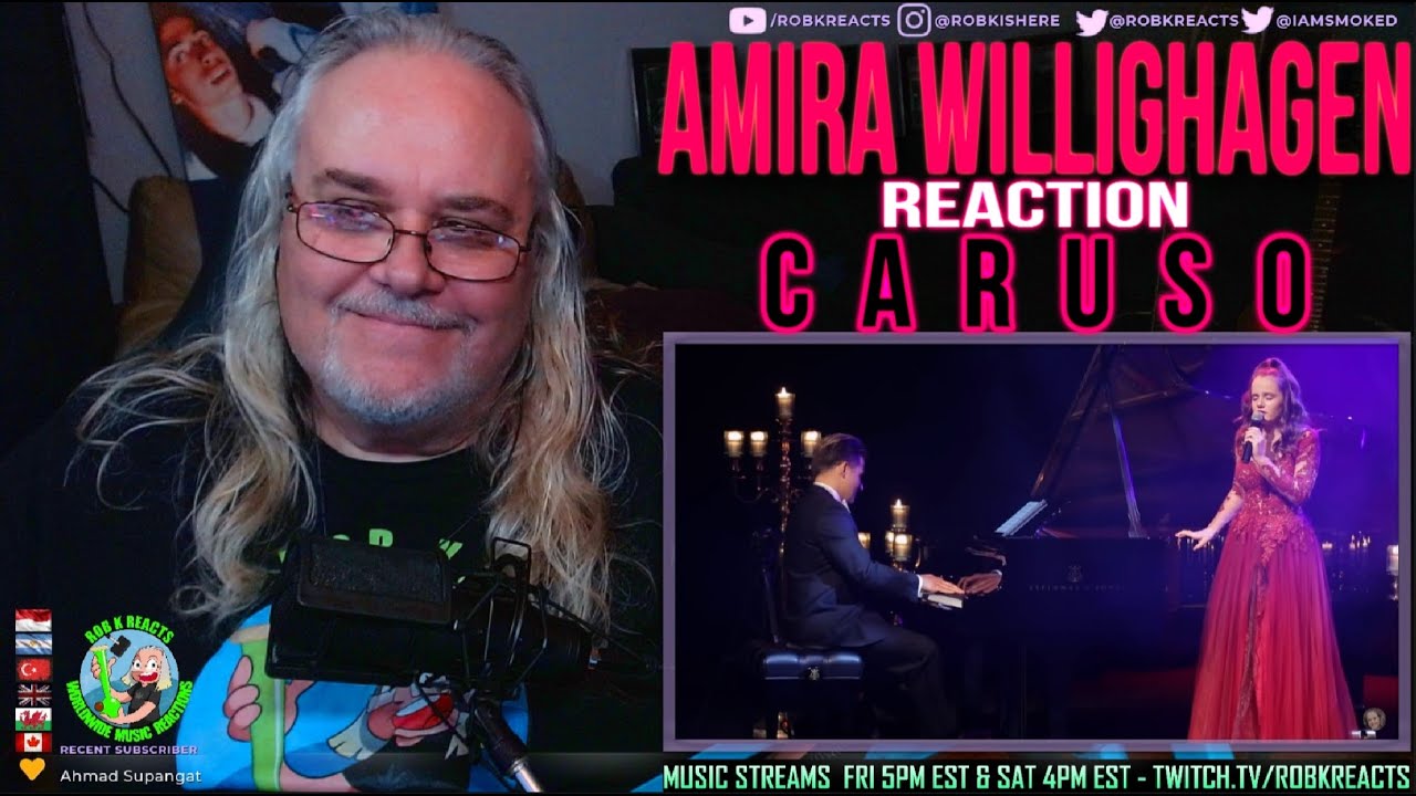 Amira Willighagen Reaction - Caruso - First Time Hearing - Requested