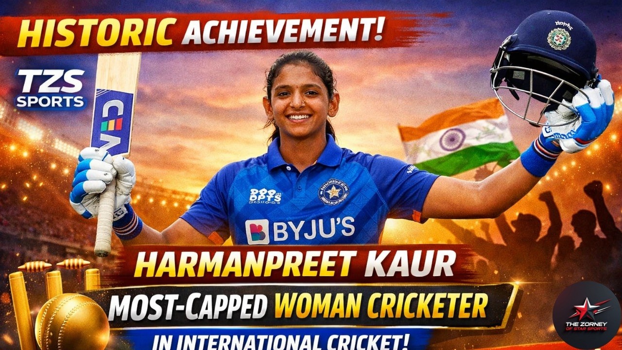 Historic Record! Harmanpreet Kaur Becomes Most-Capped Woman Cricketer in International Cricket