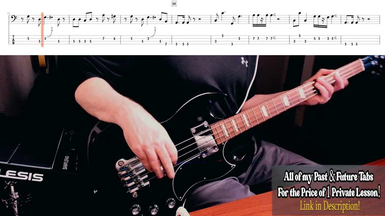 Sunshine of Your Love By Cream (Live Cream Volume II) (Bass Cover with Tab & Notation)