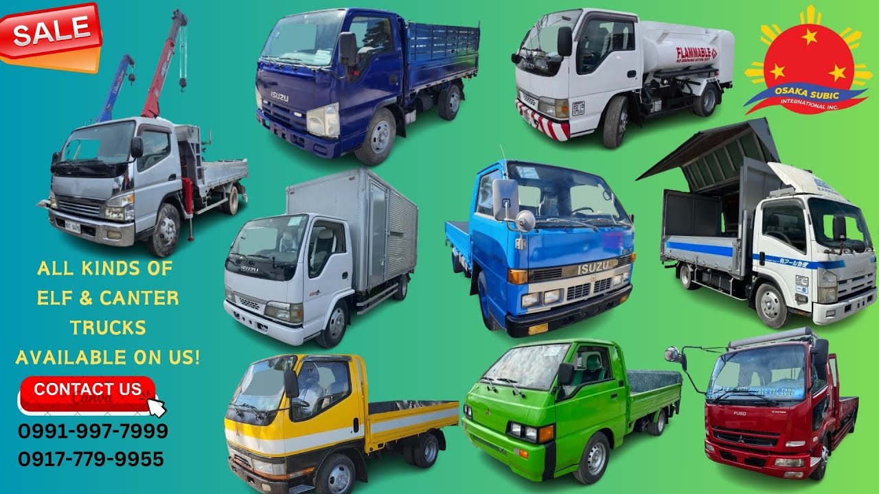 all kinds ELF CANTER trucks available. check and get now.