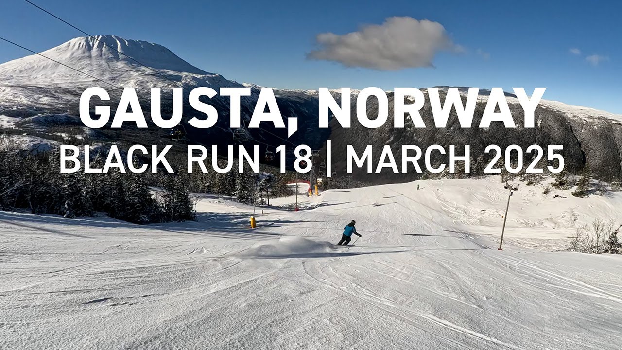 Black Run 18 in Gausta, Norway Top to Bottom | March 2025