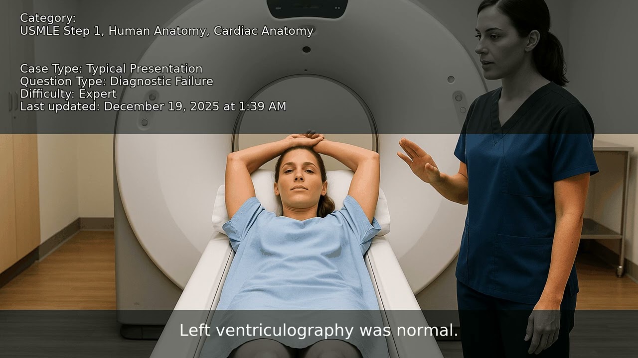 Cardiac Anatomy, Human Anatomy, USMLE Step 1 - Full Vignette with Extended Explanations