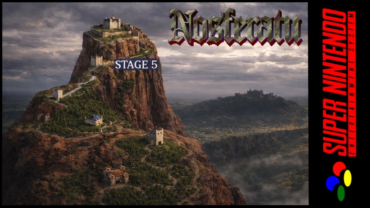 ZERANDO NOSFERATU DO SUPER NINTENDO STAGE 5 ENFRENTANDO O GOLEM