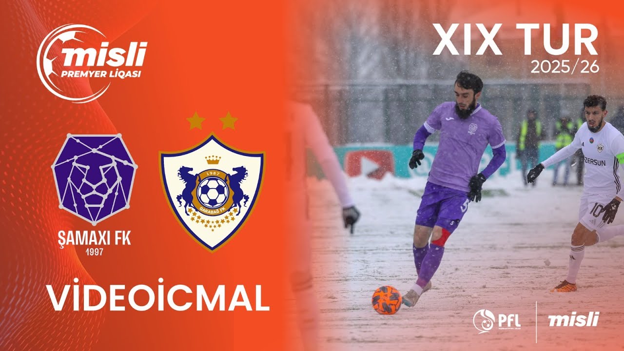 Misli Premyer Liqası 2025/2026 XIX tur “Şamaxı” 1–2 “Qarabağ”
