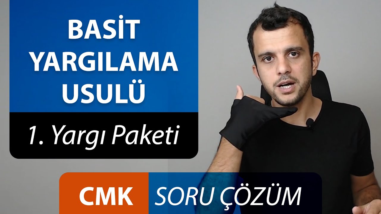 4) Ceza Muhakemesi Kanunu - Basit Yargılama Usulü - 1. Yargı Paketi - Murat AKSEL - CMK - Soru