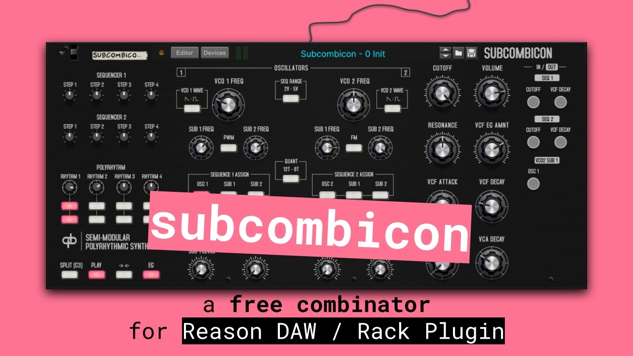 Subcombicon Polyrhythmic Combinator | Reason Studios