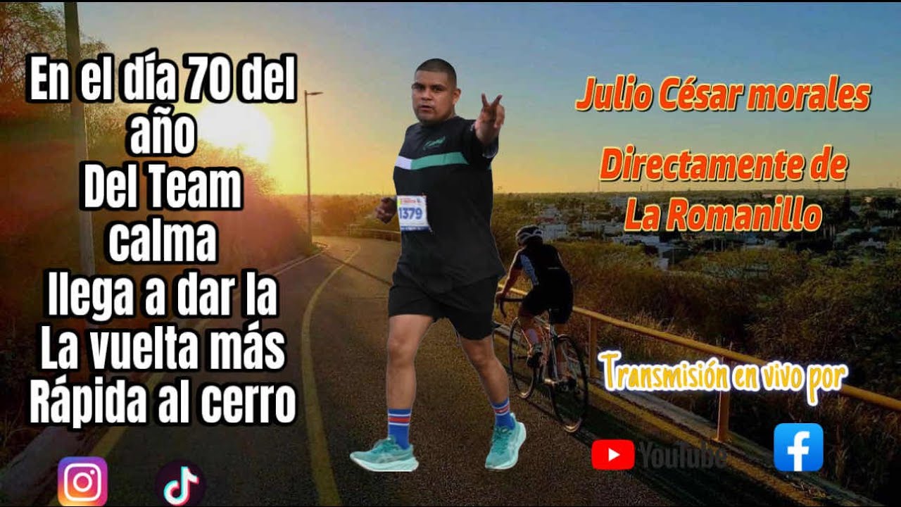 El día 70 del año, del team calma llega Julio César Morales a dar La vuelta más rápida al cerro