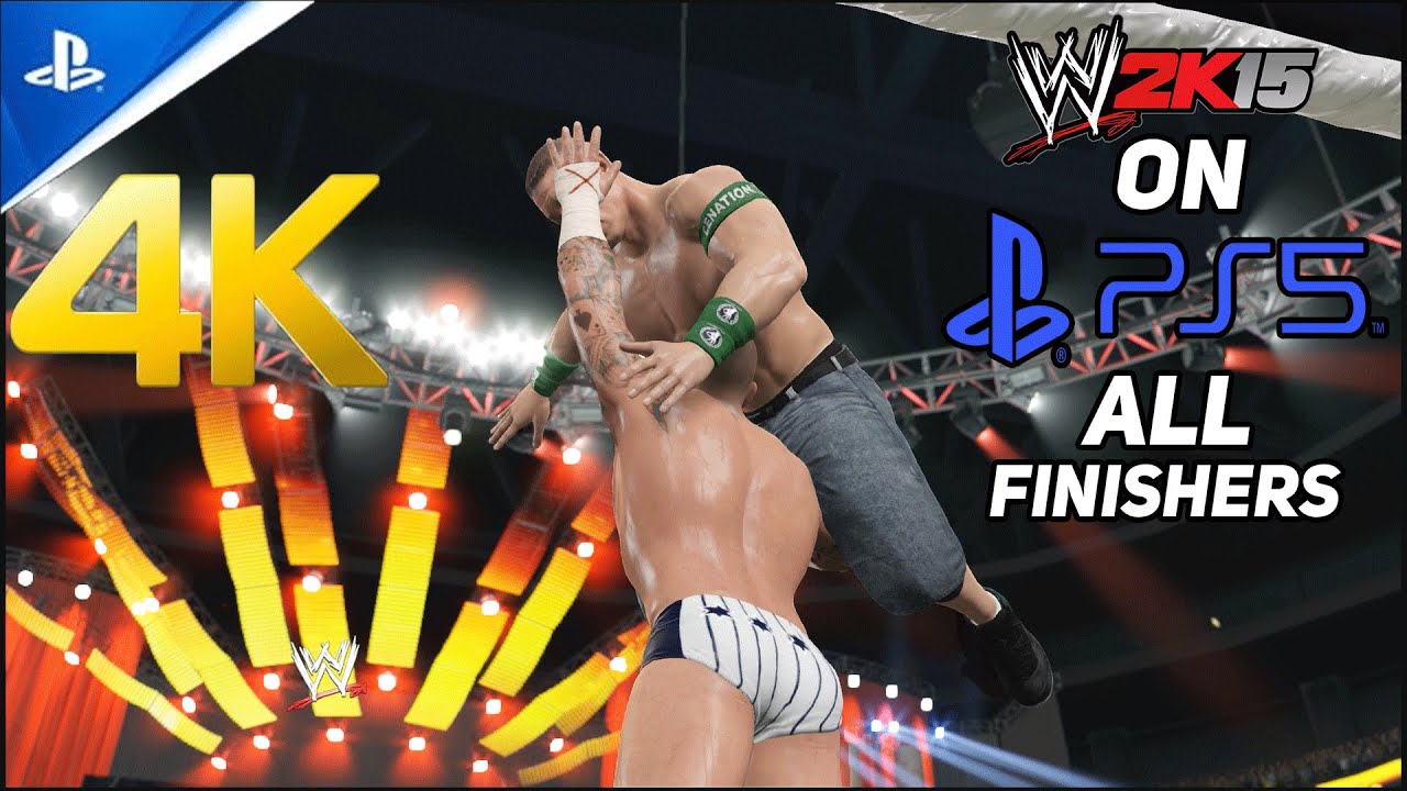WWE 2K15 ON PS5 All Finishers And Signature! 4K 60FPS