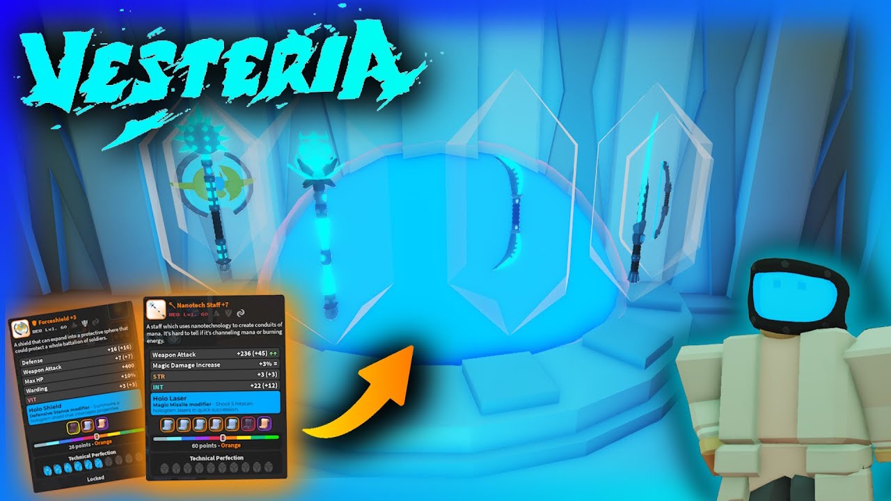 (Vesteria) EVERY SINGLE Holo Weapon from the New Tal-reys tomb update! (Overviews and Rankings)