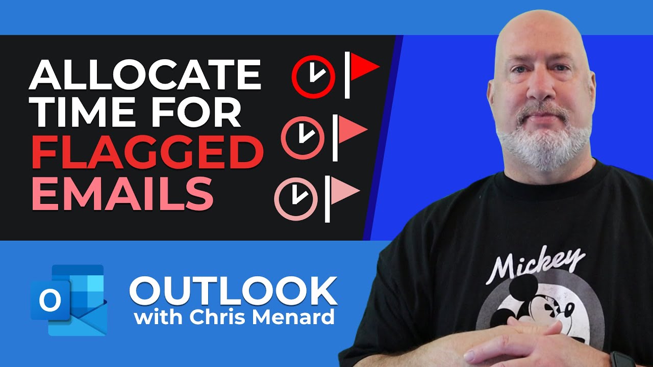 Outlook - Allocate time for Flagged Emails - Time Management
