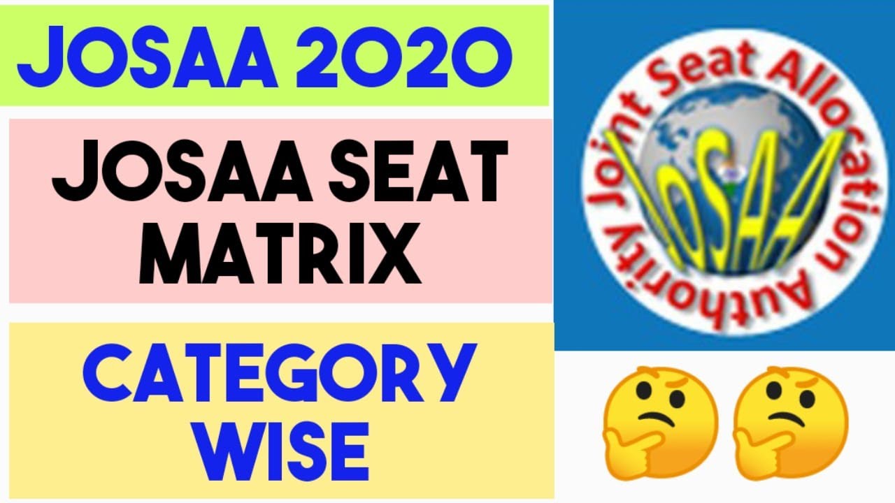 JOSAA SEAT MATRIX - IITs , NITs , IIITs , GFTIs | FULL INFORMATION 2020