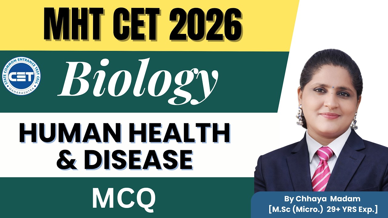 IMP MHT-CET PYQ’S 2026  | Human Health & Disease #mhtcet_pyq #circulation  #viral