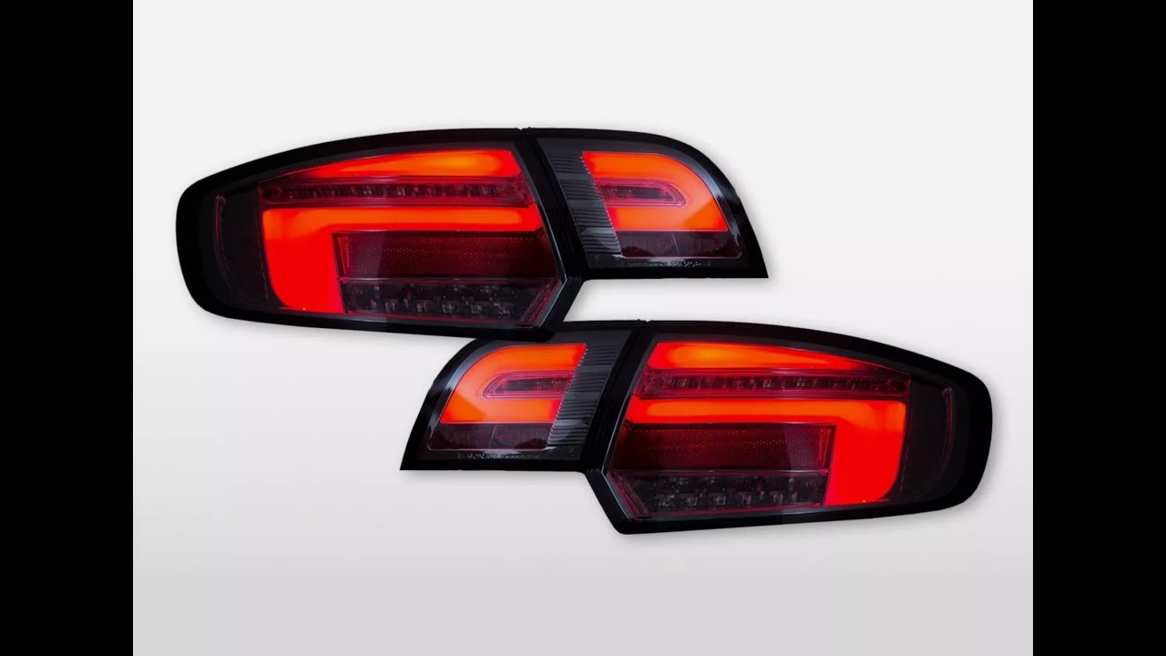 FK LED Lightbar Rear Lights Tail Lamps Audi A3 8P 8PA RED Smoke #carlights #carmods #audia3 #audi