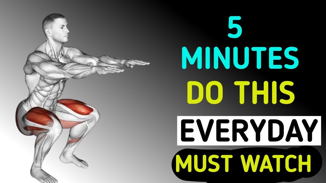 Just 5 Minutes Squats Daily Can Change Your Body | Daily workout | regular exercise | 