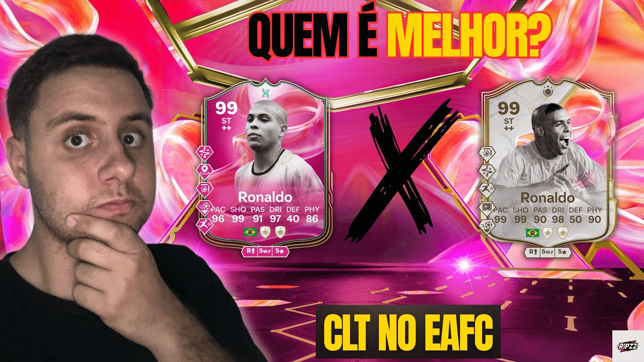 EU FIZ UM RONALDO FENÔMENO 99 E COMPAREI COM O FUTTIES! QUAL DELES É O MELHOR NO EAFC25? CLT NO EAFC