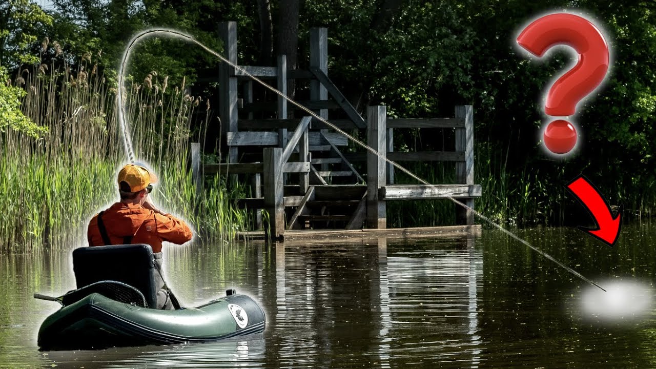 Vliegvissen in Twente met Daniël in de bellyboat