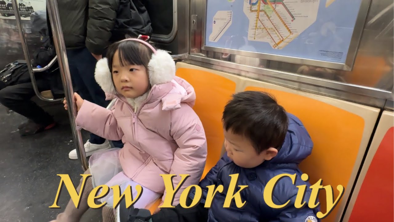 NYC trip with kids vlog, 12월 연말 뉴욕여행 브이로그