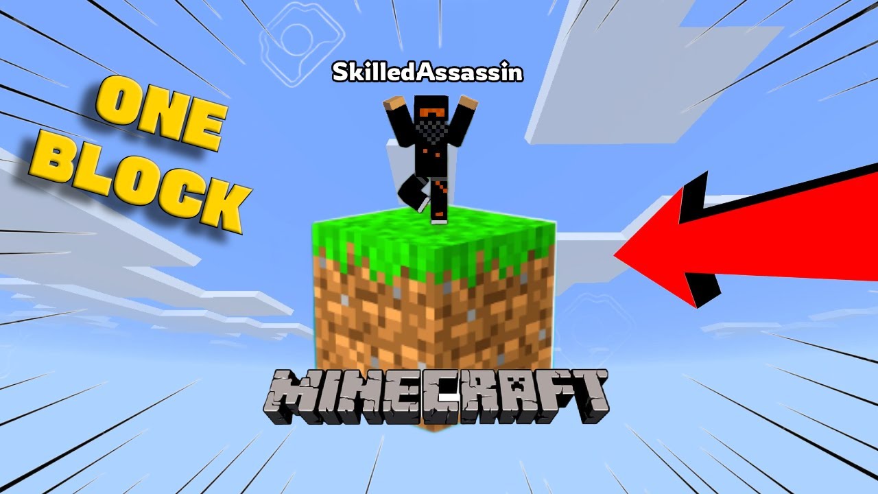 I Survived on One Block in Minecraft 😳    #minecraft #viral