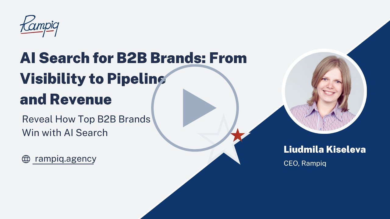 AI Search for B2B Brands: From Visibility to Pipeline and Revenue