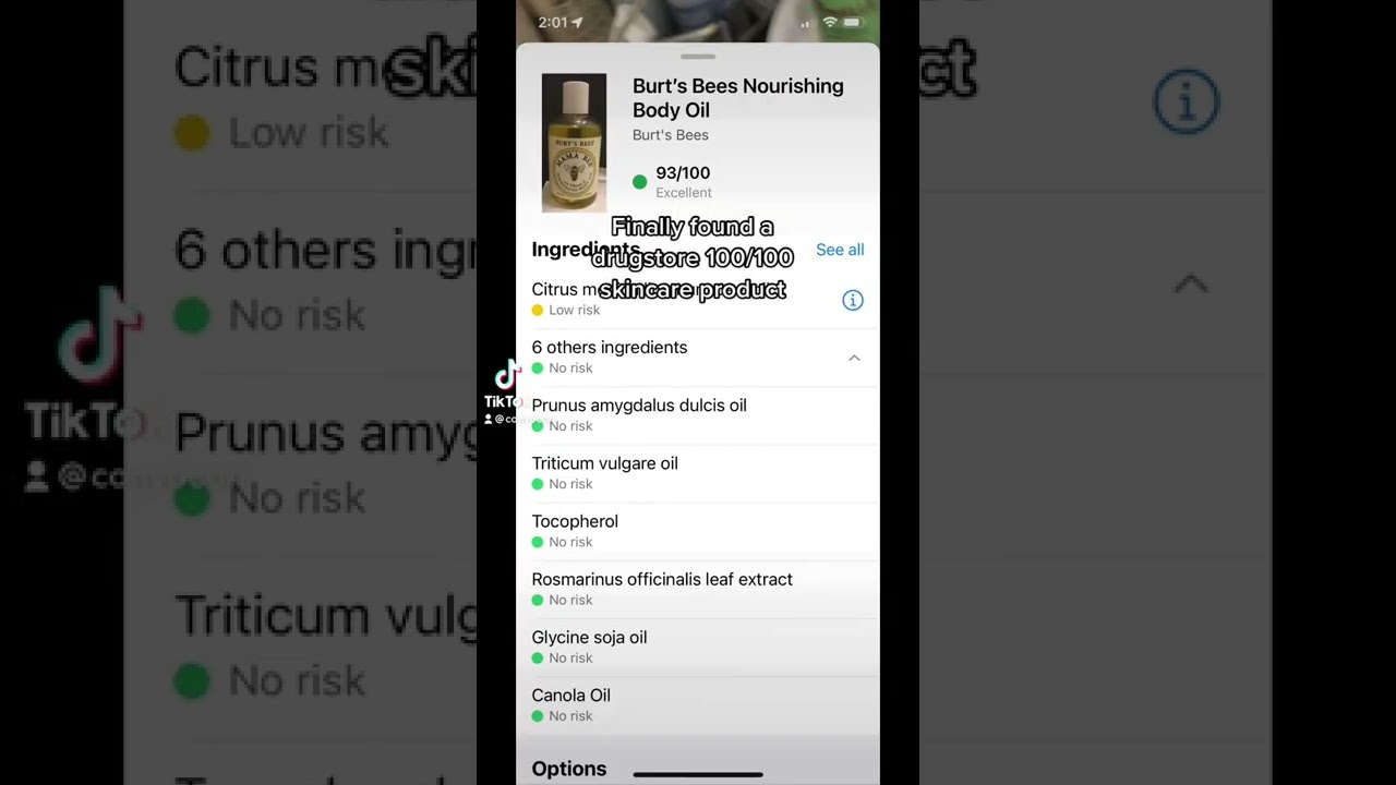 Scanning skincare with the Yuka app