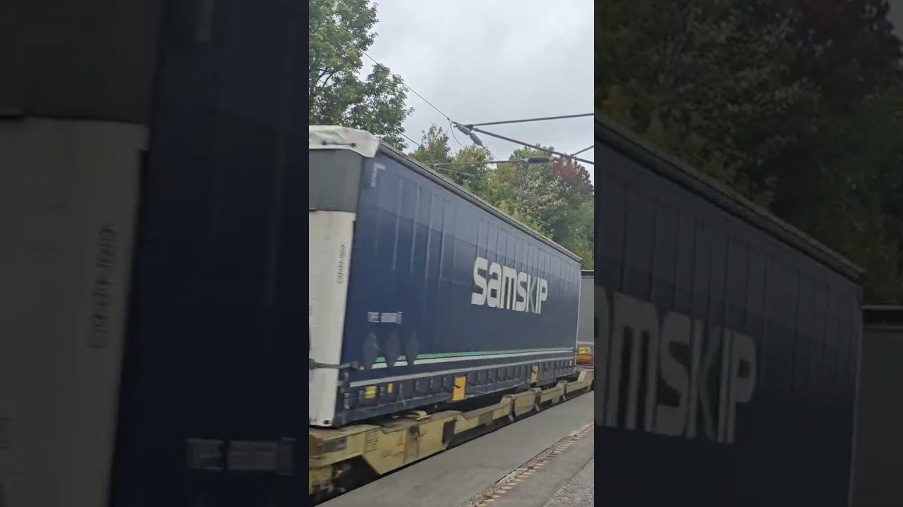 Hectorrail TRAXX lokomotiv | Godstog | Borup station