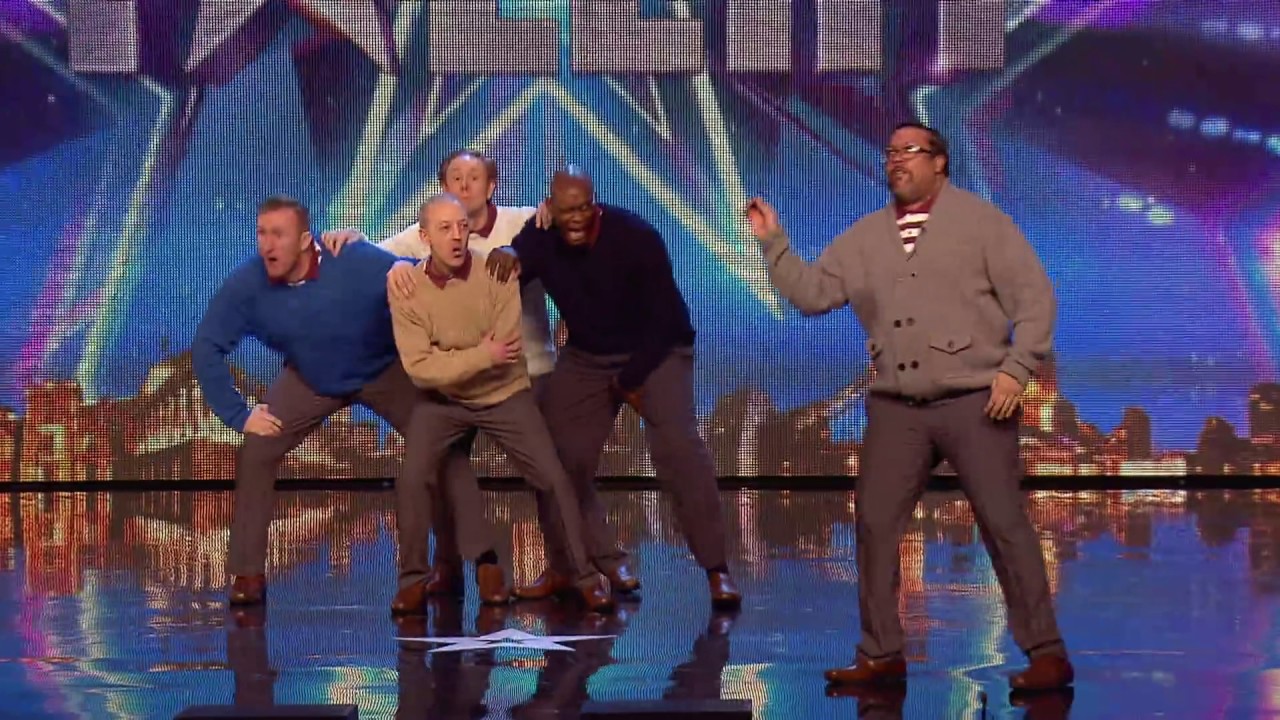 Old guys explode on stage!!   Britain's Got Talent