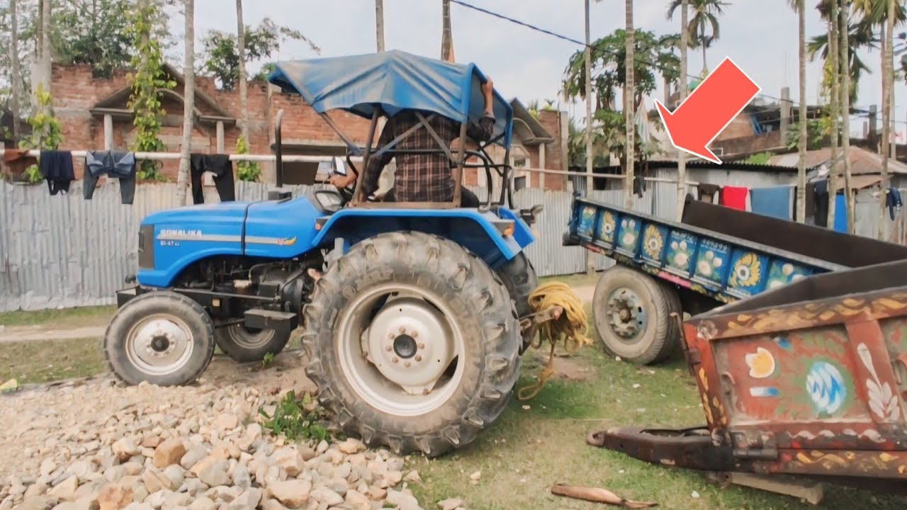 Sonalika 47rx Tractor With 2Trali  Carrying In Home | Sonalika Tractor video | Rafik tractor wala